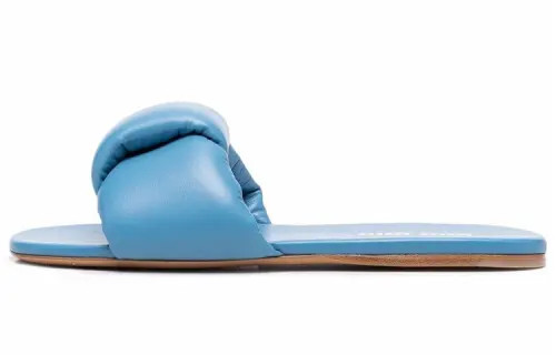 MIU MIU Mordore Slide Slippers Women's Blue