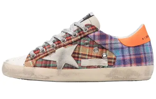 Golden Goose Stylish Skateboarding Shoes Women's Orange Purple