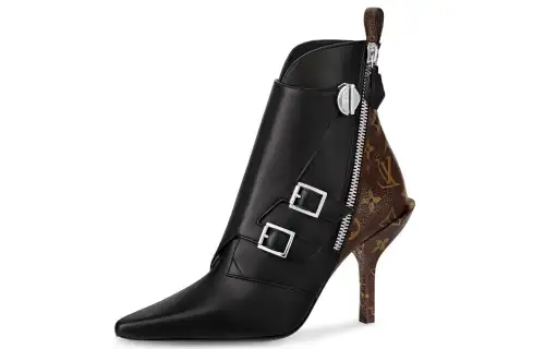 LOUIS VUITTON Janet Ankle Boots Women's Black