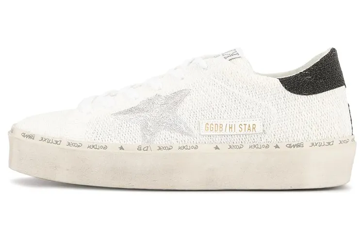 Golden Goose Hi Star Skateboard Shoes Women's Low Top White