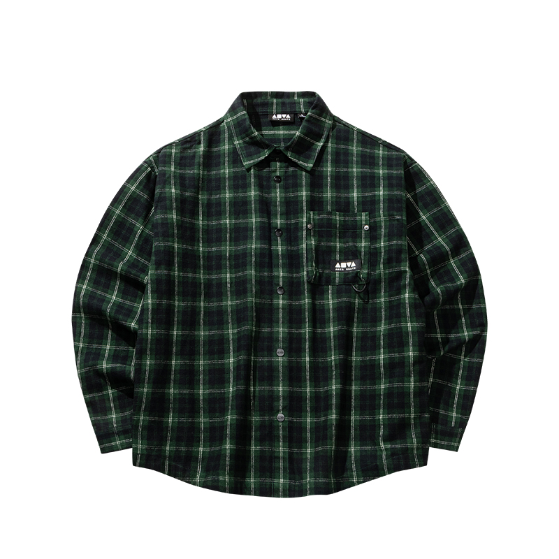 Мужская рубашка Anta Plaid Shirt (серая)