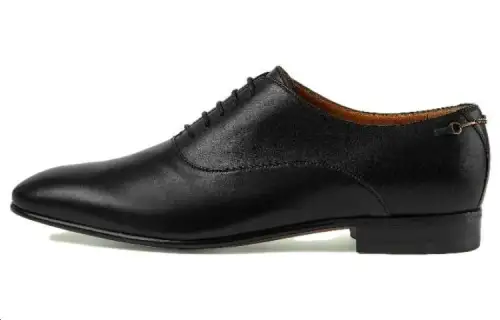 GUCCI Leather Men's Casual Shoes Men's Black