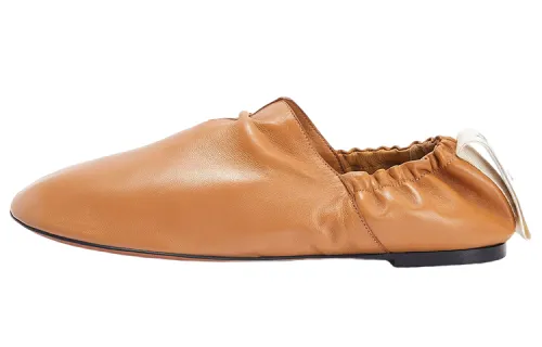 LOEWE Flamenco Cow Leather Women's Casual Shoes Women's Brown