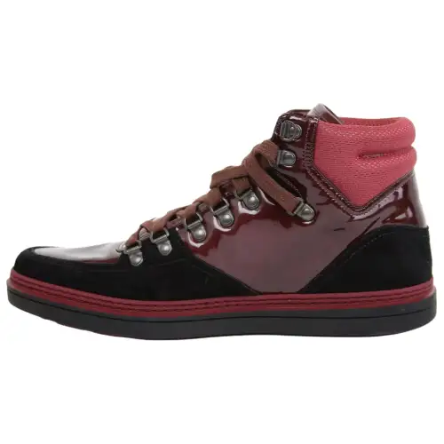 GUCCI High top Skateboard Shoes Men's Dark Red