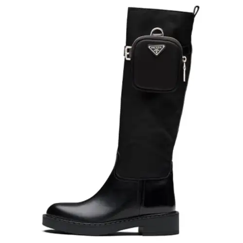 PRADA Women's Brushed Leather 'Black'