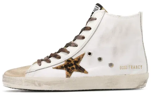 Golden Goose Francy Skateboard Shoes Women's White Distressed