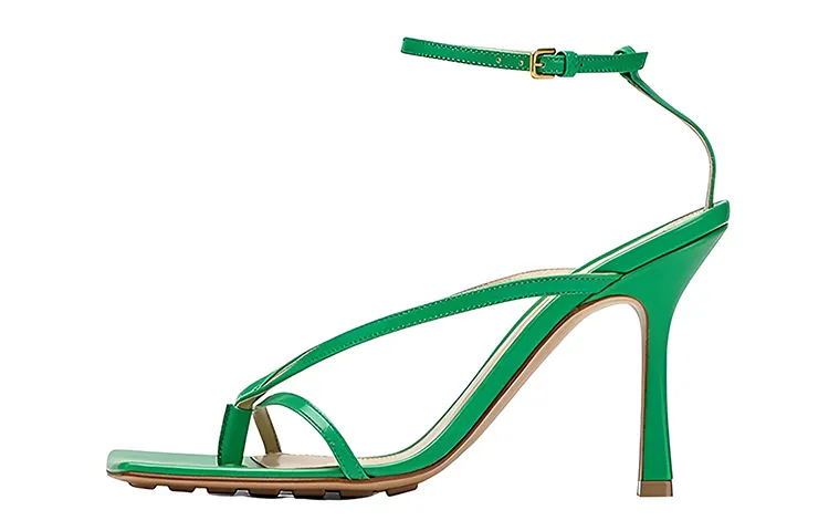Bottega Veneta Stretcgh One Strap Sandals Women's Green