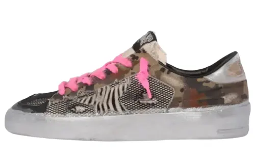 Golden Goose Stardan Pu Stylish Skateboarding Shoes Men's Silver