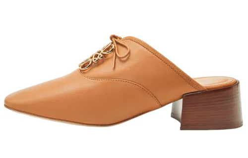 LOEWE Anagram Closed Toe Slippers Women's Orange