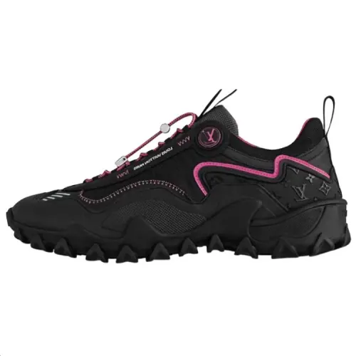 LOUIS VUITTON Rush Low top Casual Shoes Women's Black Pink