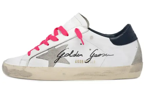 Golden Goose Super Star Skateboard Shoes Women's Low Top Ecru/Red