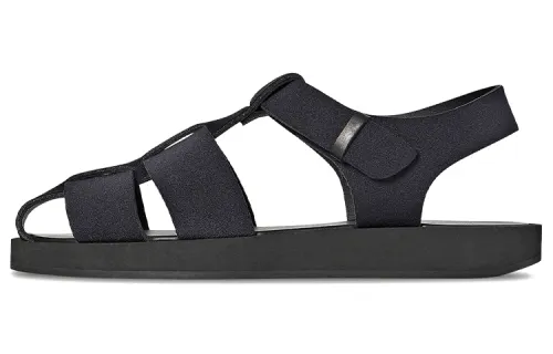 THE ROW Scuba Leather Roman Sandals Men's Black