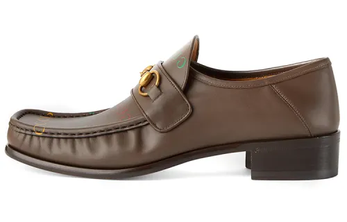GUCCI 100th Anniversary Casual Shoes Men's Brown