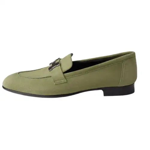 HERMES PARIS Loafers Women's Green
