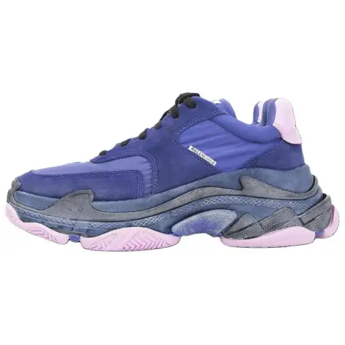 Balenciaga Triple S Low top Chunky Sneakers Women's Blue