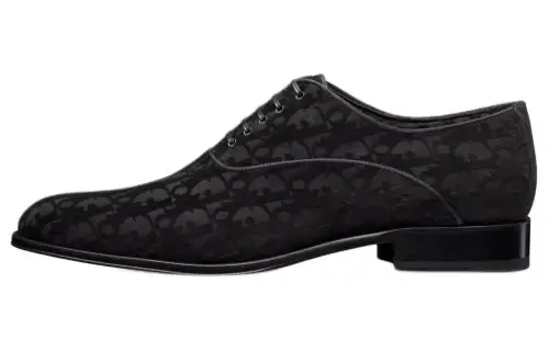DIOR Timeless Suede Dress Shoes Men's Black