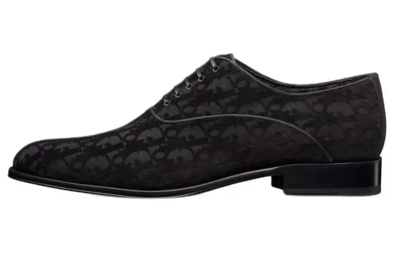 DIOR Timeless Suede Dress Shoes Men's Black