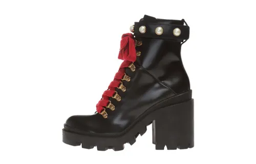 GUCCI Leather Ankle Boot
