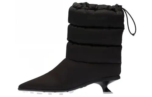MIU MIU Re Nylon Ankle Boots Women's Black