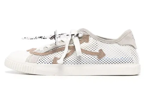 OFF WHITE New Low Vulcanized Meshnet White Beige