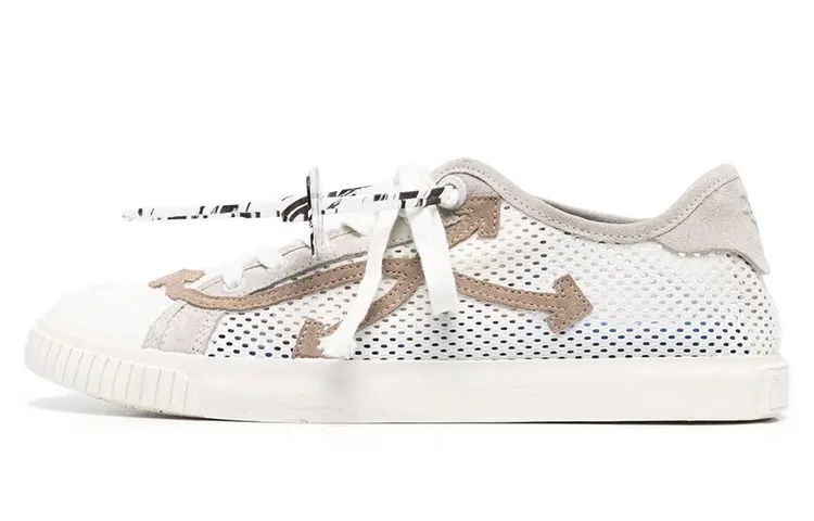 OFF WHITE New Low Vulcanized Meshnet White Beige