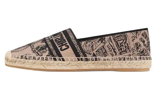 DIOR Granville Casual Espadrilles Women's Beige Black