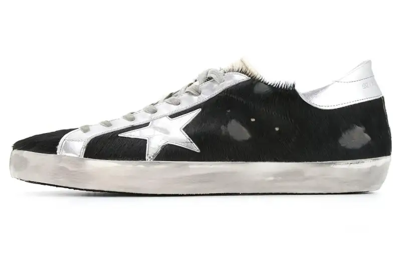Golden Goose Super Star Stylish Skateboarding Shoes Men's Black