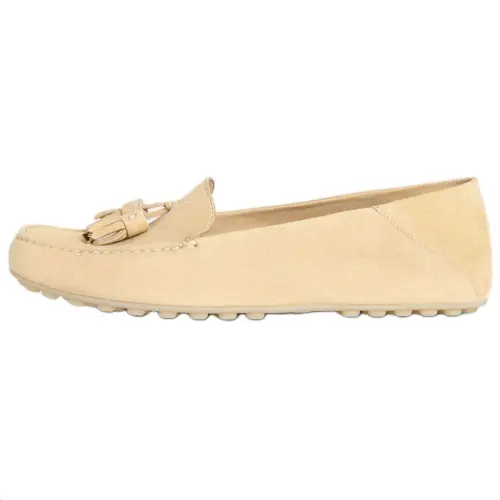 Loro Piana Gommino Loafers Women's Beige
