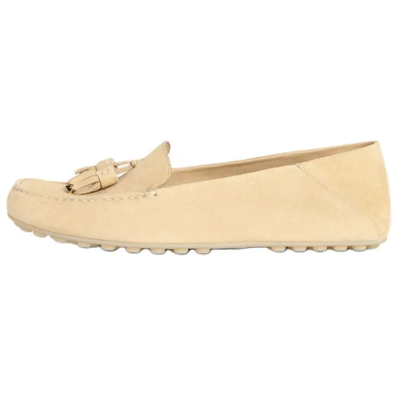Loro Piana Gommino Loafers Women's Beige