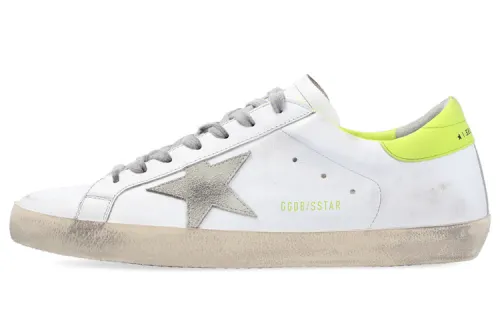 Golden Goose Super Star Low top Stylish Skateboarding Shoes Men's White