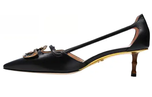 GUCCI Slim Heel High Heels Women's Black