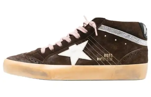 Golden Goose Women's Mid Star 'Brown White'