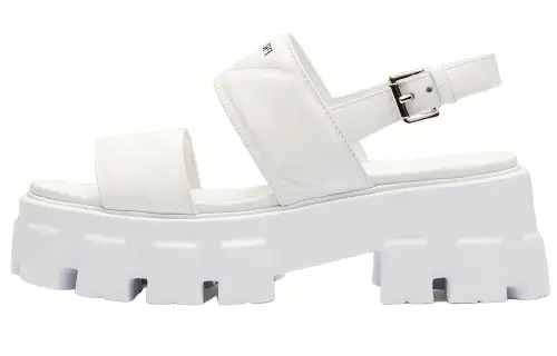 PRADA Monolith Leather Sandals