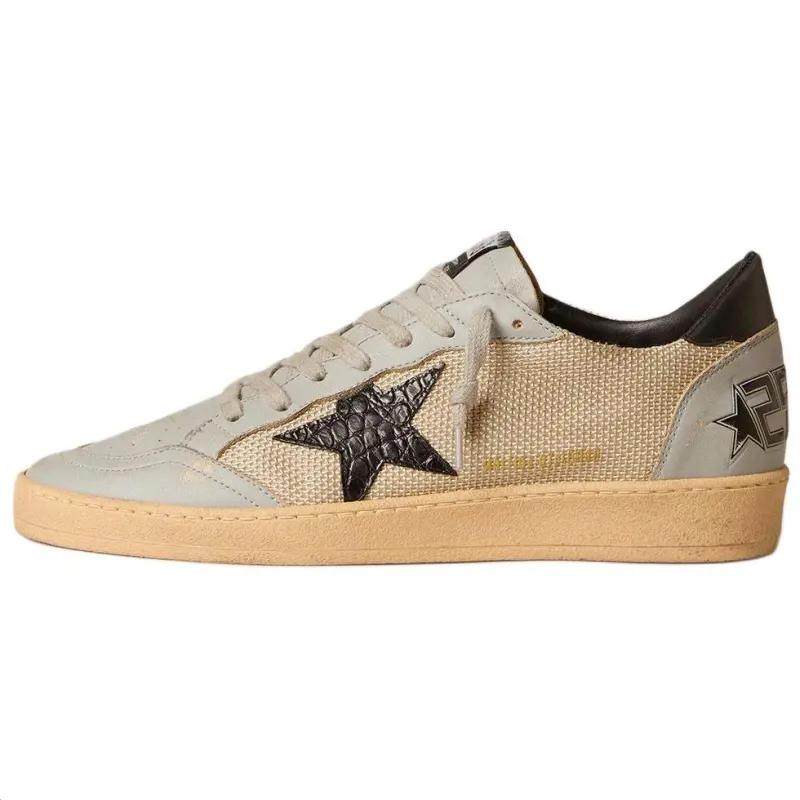 Golden Goose Ball Star Low top Skateboard Shoes Men's Taupe