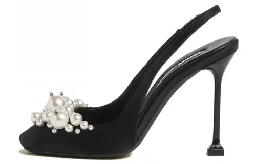 MIU MIU Slim Heel High Heels 10.5cm Women's Black