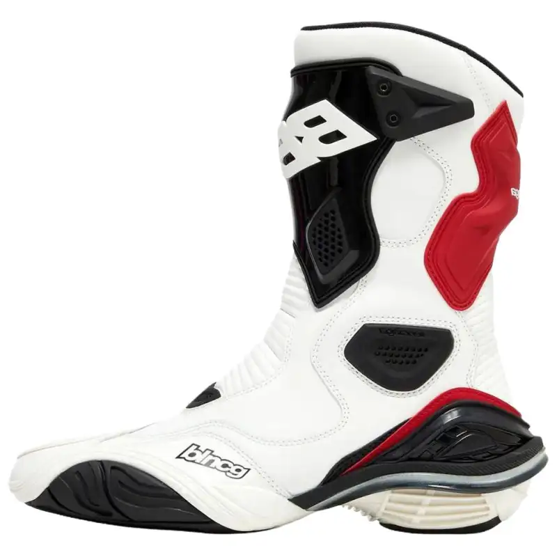 Balenciaga Tyre Leather Ankle Boots Men's White