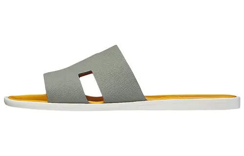 HERMES Slide Slippers Men's Gray