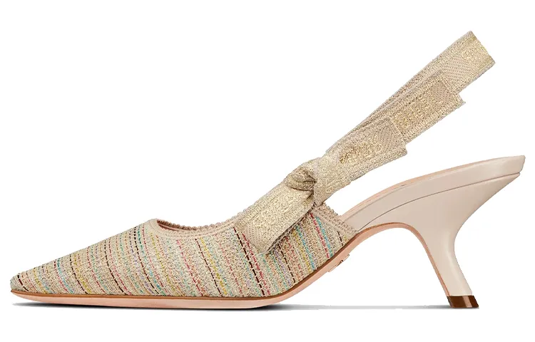 DIOR J'Adior Slim Heel High Heels Women's Gold