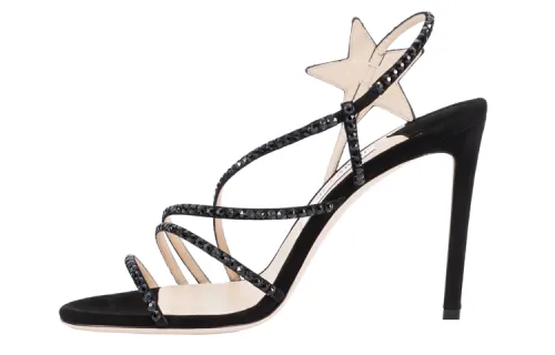Jimmy Choo Lynn Slim Heel High Heels 11cm Women's Black