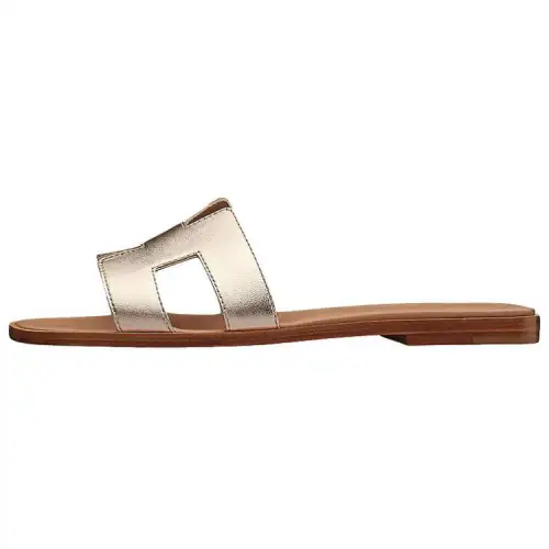 HERMES Oran Stylish Sandal Women's Gilded Pink