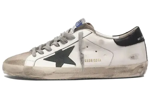 Golden Goose Super Star Stylish Skateboarding Shoes Men's White Black