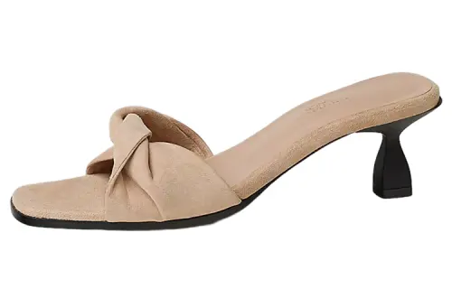 HERMES Giny Quick Dry Slide Slippers Women's Beige