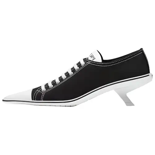 PRADA Block Heel High Heels 4.5cm Women's Black