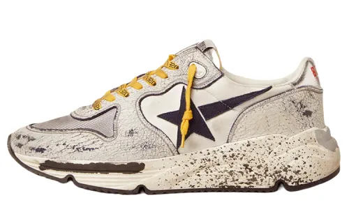 Golden Goose Running Sole Nylon Low top Casual Shoes Men's White