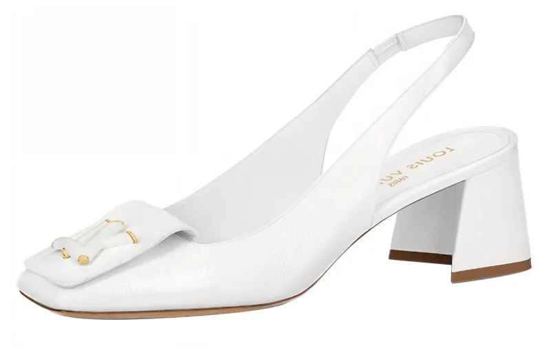LOUIS VUITTON Shake Slingback Pumps 'White' Women's