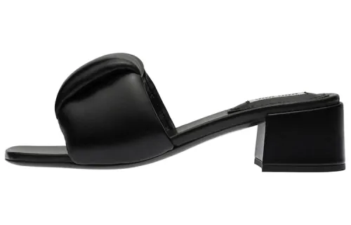 MIU MIU Mordore Slide Slippers Women's Black
