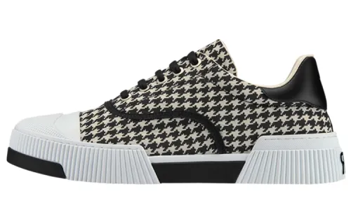 DIOR D Smash Skateboard Shoes Women's Low Top Black/White