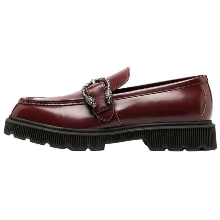 GUCCI Loafers Men's Low Top Brown