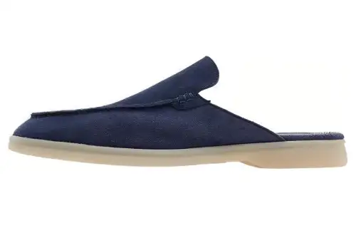 Loro Piana Closed Toe Slippers Men's Blue