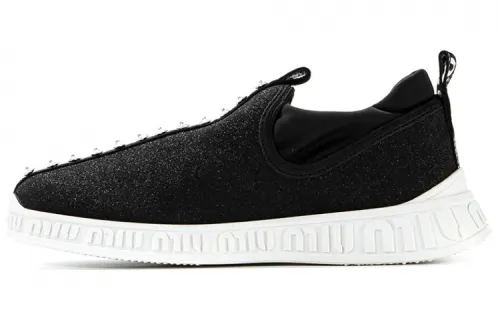 MIU MIU Fabric Low top Casual Shoes Women's Black